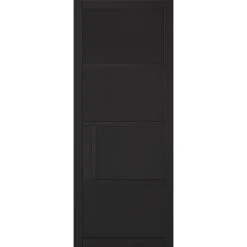 Saturn Tubular Stainless Steel Sliding Track & Chelsea 4 Panel Black Primed Double Door 9 Saturn Tubular Stainless Steel Sliding Track & Chelsea 4 Panel Black Primed Double Door -LPD Door lpd doors contemporary design 01 Chelsea Primed Plus Black Solid 119b0586 21d0 475d ae3f ddfbc920be41