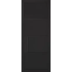 Chelsea 4 Panel Black Primed Single Evokit Pocket Door -LPD Door lpd doors contemporary design 01 Chelsea Primed Plus Black Solid F01 0009 257d23bb c781 4d05 8025 bd62d1d18cd9