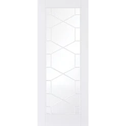 Double Sliding Door & Wall Track - Orly Door - Clear Glass - White Primed -LPD Door lpd doors contemporary design 01 Orley Primed White Glazed F01 0016 90025fbc 0360 4f0b 93b6 c0161ee8306b