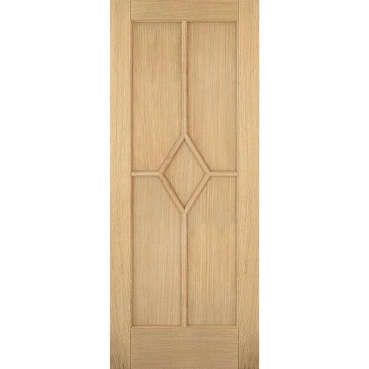 Reims Diamond 5 Panel Oak Internal Door - Prefinished 2 Reims Diamond 5 Panel Oak Internal Door - Prefinished - Image 2