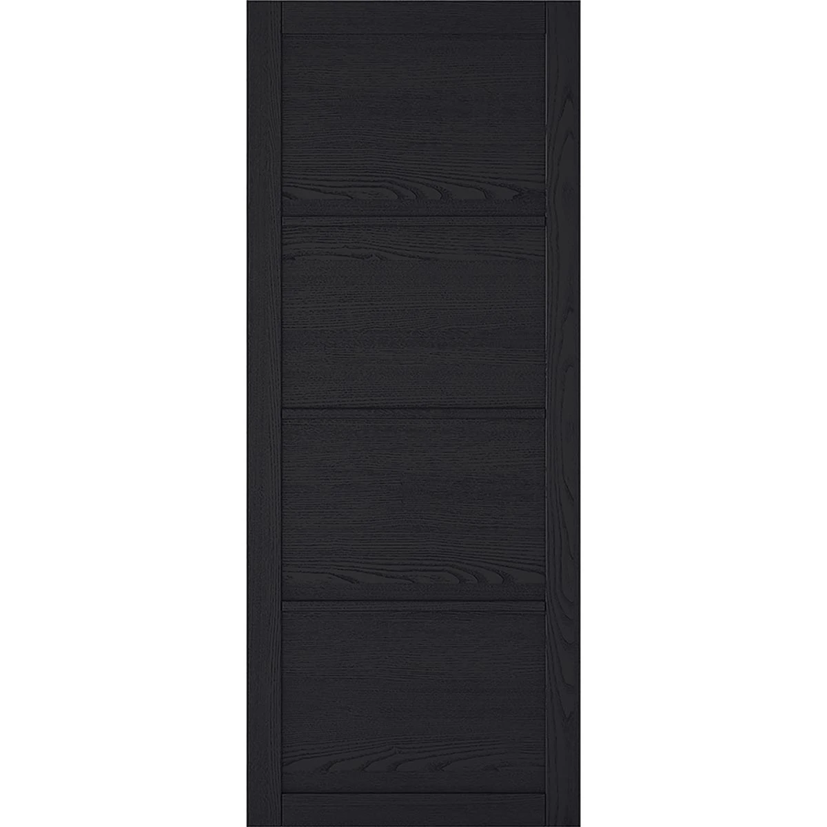 SpaceEasi Top Mounted Black Folding Track & Double Door - Soho 4 Panel Charcoal Door - Prefinished 2 SpaceEasi Top Mounted Black Folding Track & Double Door - Soho 4 Panel Charcoal Door - Prefinished - Image 2