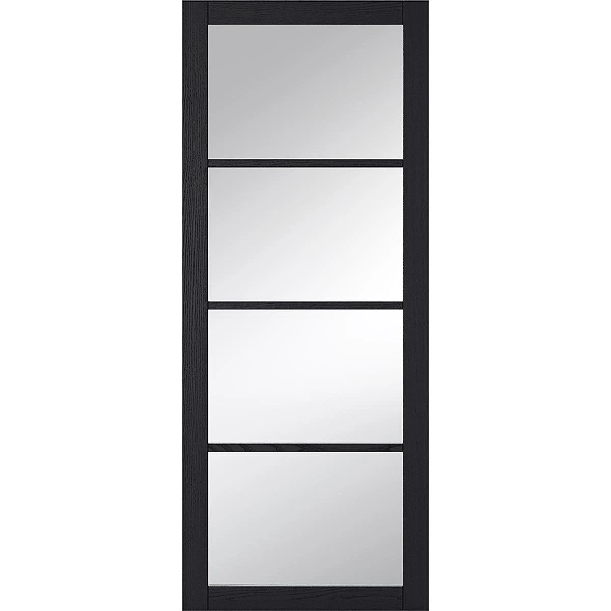 ThruEasi Room Divider - Soho 4 Pane Charcoal Clear Glass - Prefinished Double Doors With Double Sides 3 ThruEasi Room Divider - Soho 4 Pane Charcoal Clear Glass - Prefinished Double Doors With Double Sides - Image 3