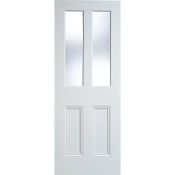 Nostalgia Malton Unglazed Internal Door Pair - Raised Mouldings - White Primed -LPD Door malton door white contemporary main