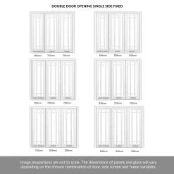 ThruEasi Room Divider - Manhattan Bevelled Clear Glass White Primed Double Doors With Single Side 6 ThruEasi Room Divider - Manhattan Bevelled Clear Glass White Primed Double Doors With Single Side -LPD Door manhattan bevelled glass clear glass doors interior doors modern doors
