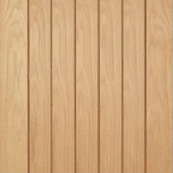 Single Sliding Door & Stainless Steel Barn Track - Mexicano Oak Door - Unfinished -LPD Door mexicano door oak panel fire rated mid111