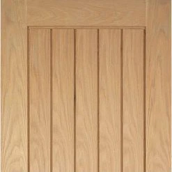 Single Sliding Door & Stainless Steel Barn Track - Mexicano Oak Door - Unfinished -LPD Door mexicano door oak panel fire rated top131