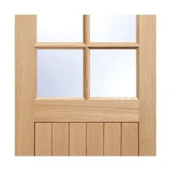Cottage 6 Pane Oak Double Door And Frame Set - Clear Double Glazing 14 Cottage 6 Pane Oak Double Door And Frame Set - Clear Double Glazing -LPD Door mid3