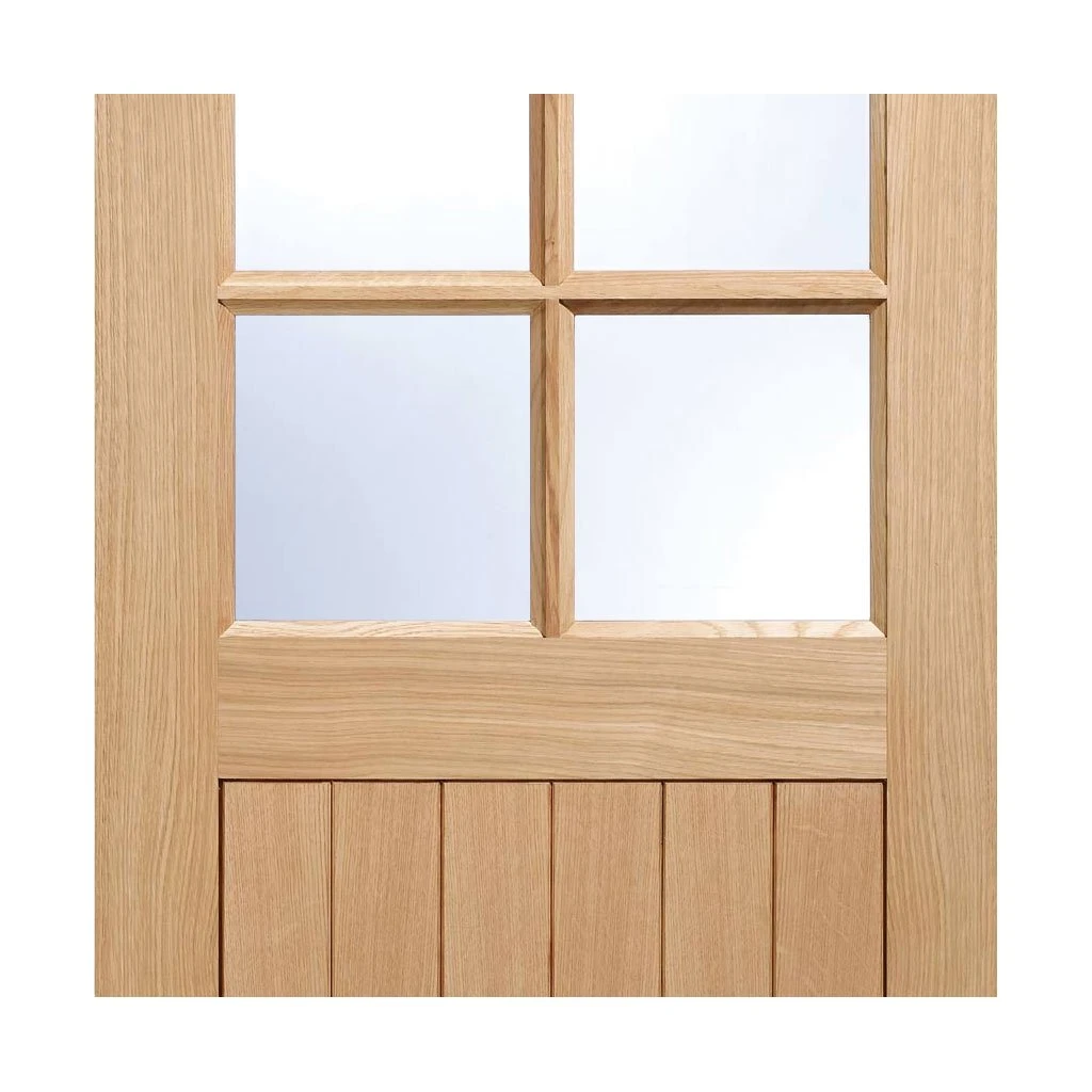 Cottage 6 Pane Oak Double Door And Frame Set - Clear Double Glazing 5 Cottage 6 Pane Oak Double Door And Frame Set - Clear Double Glazing - Image 5