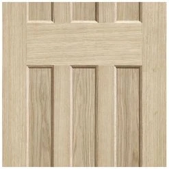 DX 60's Nostalgia Oak Panel Internal Door -LPD Door mid5
