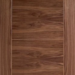 Internal Door And Frame Kit - Vancouver Walnut 5 Panel Flush Internal Door - Prefinished -LPD Door modern walnut door vancouver internal lpd top