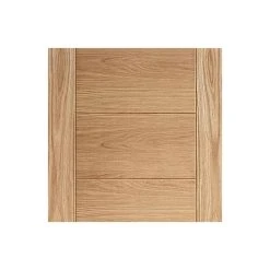 Three Folding Doors & Frame Kit - Carini 7 Panel Flush Oak 3+0 - Prefinished -LPD Door oak carini 7p pre finished top4
