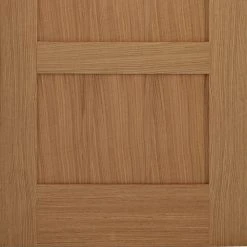 Bespoke Contemporary 4P Oak Internal Door Pair -LPD Door oak contemporary door 4 panel shaker mendes bot3