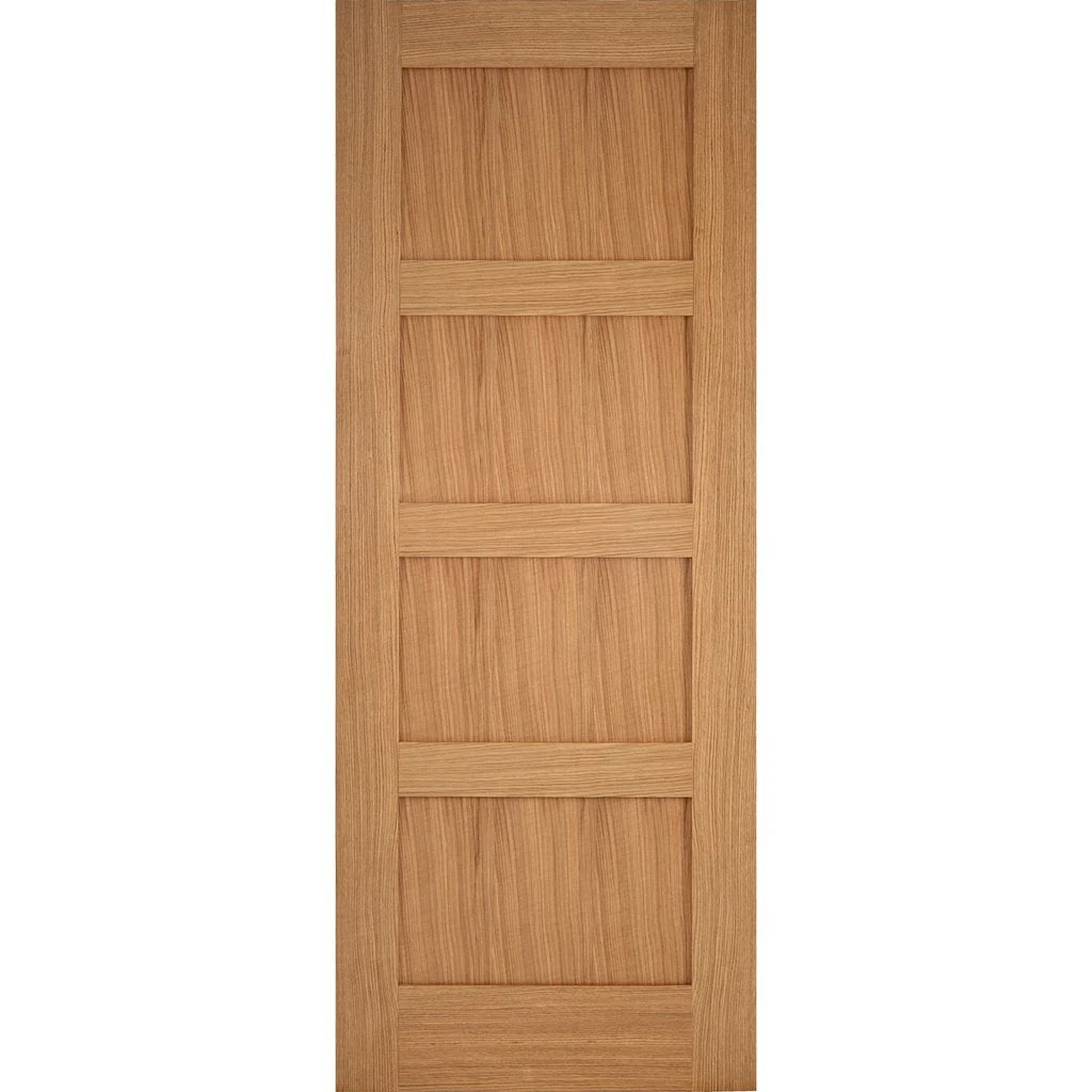 Contemporary 4P Oak Evokit Pocket Fire Door - 30 Minute Fire Rated 2 Contemporary 4P Oak Evokit Pocket Fire Door - 30 Minute Fire Rated - Image 2