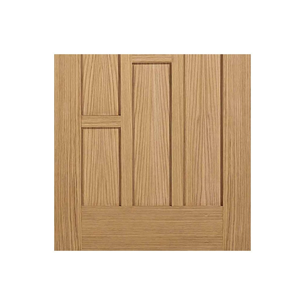 Pass-Easi Two Sliding Doors And Frame Kit - Coventry Contemporary Oak Panel Door - Unfinished 5 Pass-Easi Two Sliding Doors And Frame Kit - Coventry Contemporary Oak Panel Door - Unfinished - Image 5