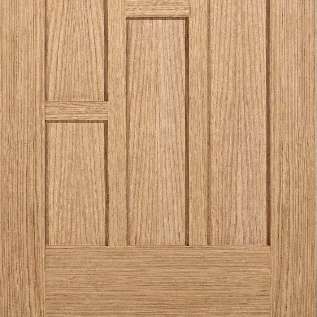 Three Folding Doors & Frame Kit - Coventry Contemporary Panel Oak 2+1 - Unfinished 8 Three Folding Doors & Frame Kit - Coventry Contemporary Panel Oak 2+1 - Unfinished - Image 8