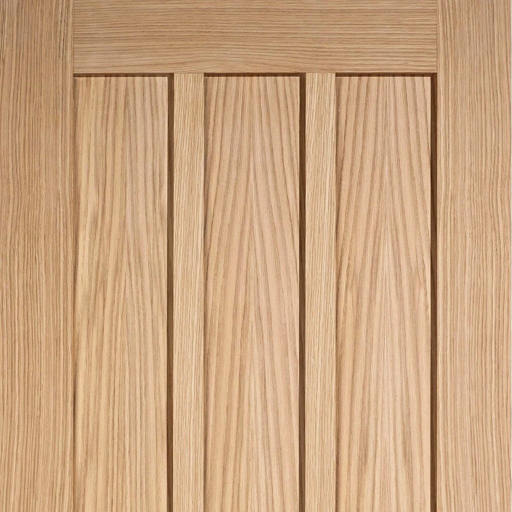 Three Folding Doors & Frame Kit - Coventry Contemporary Panel Oak 2+1 - Unfinished 5 Three Folding Doors & Frame Kit - Coventry Contemporary Panel Oak 2+1 - Unfinished - Image 5
