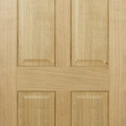 Regency 4P Oak Evokit Pocket Fire Door - 30 Minute Fire Rated - No Raised Mouldings - Prefinished -LPD Door oak internal door regency 4p white oak nrm lpd mid6 c0e79433 8fb5 47c3 b6c3 15291eb86062