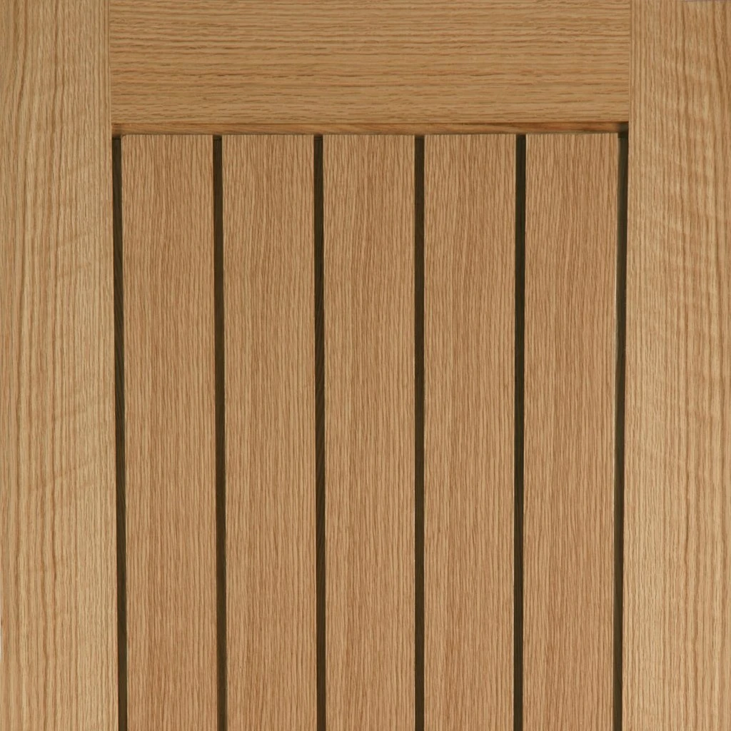 Mexicano Oak Internal Door - Vertical Lining 3 Mexicano Oak Internal Door - Vertical Lining - Image 3