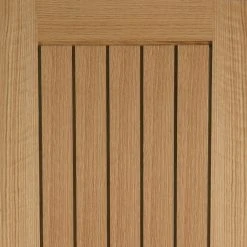 Internal Door And Frame Kit - Mexicano Oak Internal Door - Vertical Lining -LPD Door oak mexicano door mendes top7