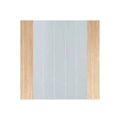 Mexicano Oak Internal Door Pair - Clear Glass - Frosted Lines -LPD Door oak mexicano glazed pair1