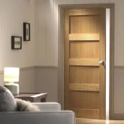 Contemporary 4 Panel Oak Internal Door