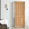 Internal Door And Frame Kit - Regency Oak 4 Panel Internal Door - Raised Mouldings