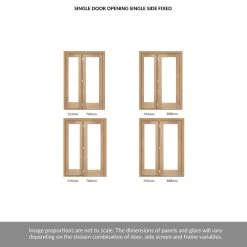 ThruEasi Room Divider - Pattern 10 Oak Frosted Glass Unfinished Door With Single Side -LPD Door pattern 10 doors directdoors thrueasi modern interior design