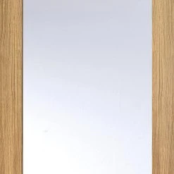 Bespoke Full Pane Oak Internal Door Pair - Clear Glass -LPD Door pattern 10 internal oak glazed modern doo b1