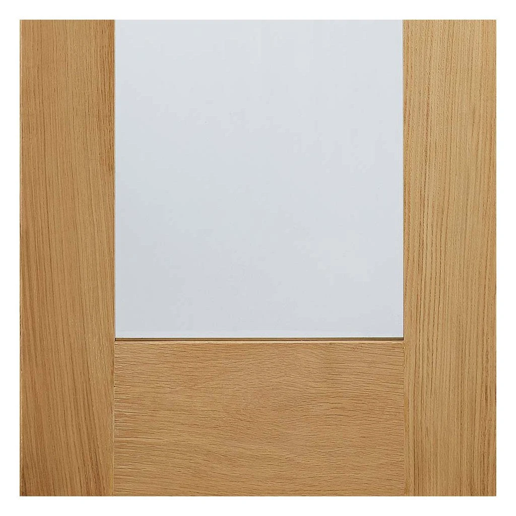 Pattern 20 Oak Internal Door Pair - Clear Glass 5 Pattern 20 Oak Internal Door Pair - Clear Glass - Image 5