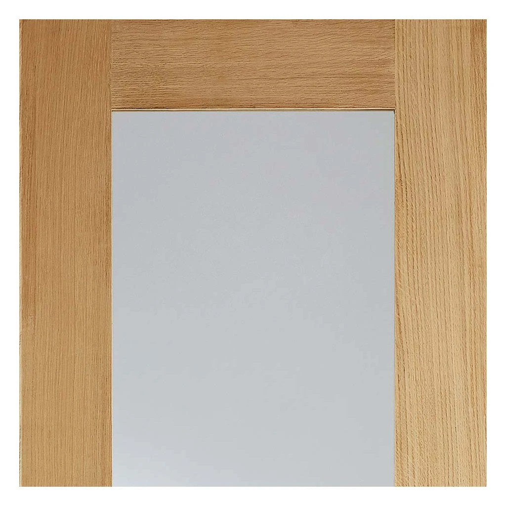 Pattern 20 Oak Internal Door Pair - Clear Glass 3 Pattern 20 Oak Internal Door Pair - Clear Glass - Image 3