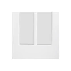 Reims Internal Door Pair - Bevelled Clear Glass - White Primed -LPD Door reims diamond white elegant glazed door lpd bot4
