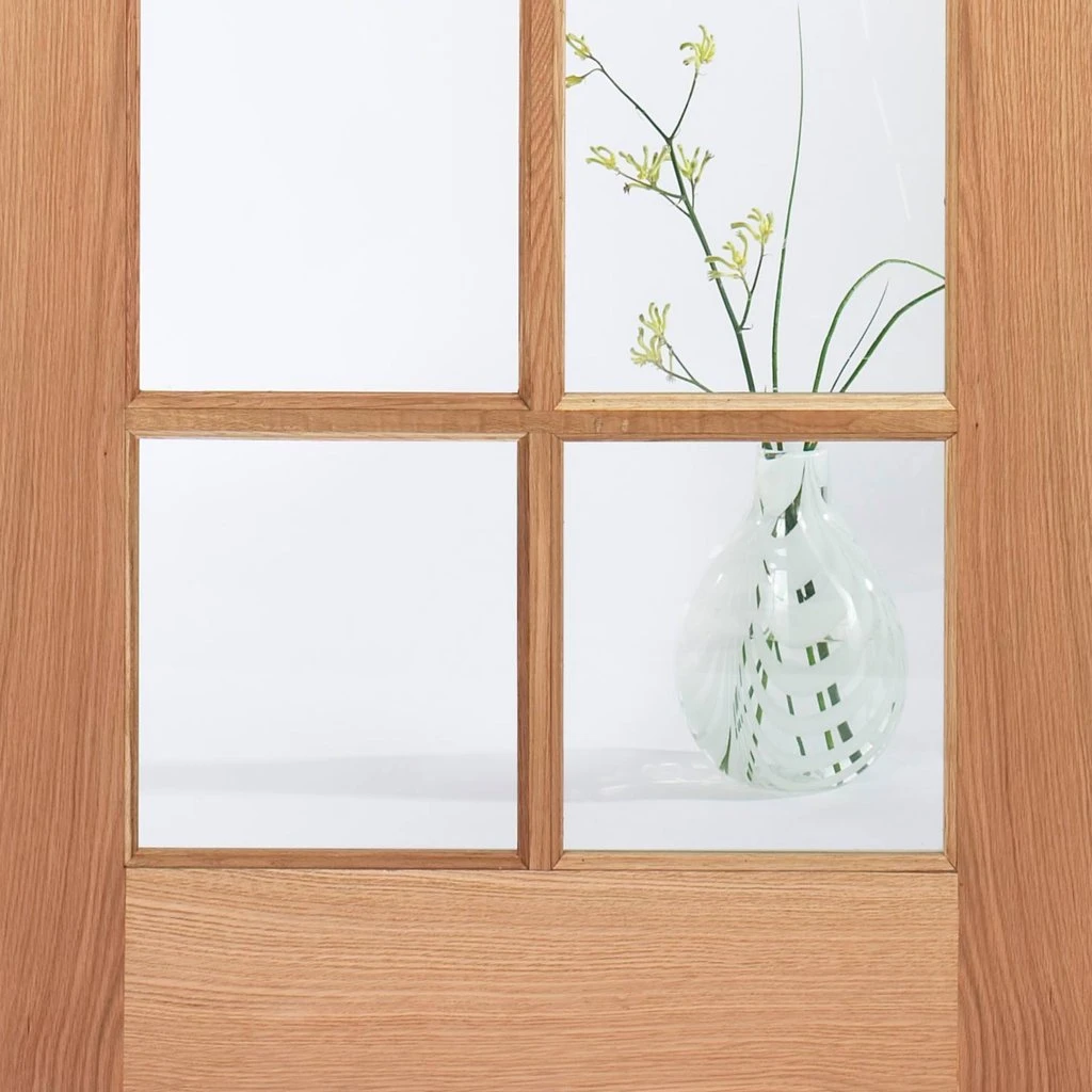 SA 10 Pane Oak Internal Doors - Clear Glass 5 SA 10 Pane Oak Internal Doors - Clear Glass - Image 5