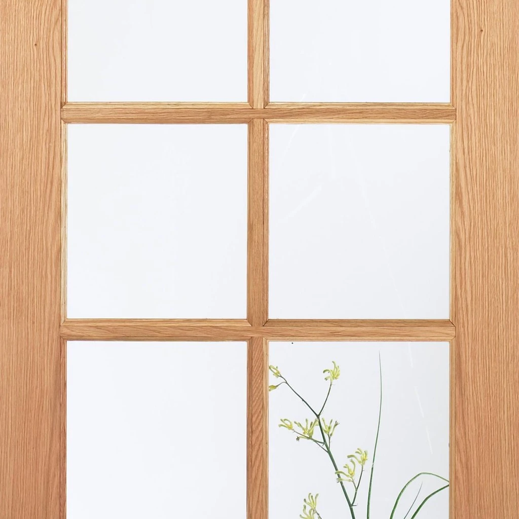 SA 10 Pane Oak Internal Doors - Clear Glass 4 SA 10 Pane Oak Internal Doors - Clear Glass - Image 4