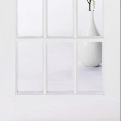 SA 15 Pane Internal Door - Clear Glass - White Primed -LPD Door sa 15l door white glazed 15 pane bot