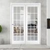 ThruEasi Room Divider - SA 15L Clear Glass White Primed Door With Single Side
