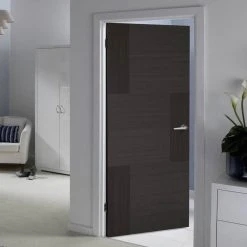 Seis Charcoal Black Flush Internal Door - Prefinished