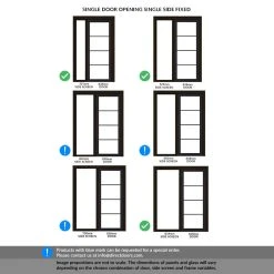 ThruEasi Room Divider - Soho 4 Pane Charcoal Clear Glass - Prefinished Door With Full Glass Side -LPD Door shaker door sizes directdoors interior doors modern doors a337f843 5ea9 47e6 9fbe 6b9c43d00281