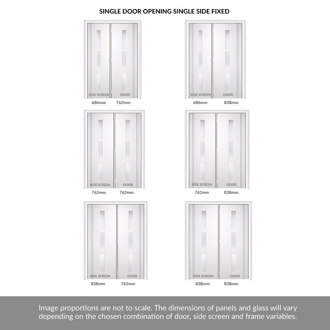ThruEasi Room Divider - Sierra Blanco - Frosted Glass White Painted Door With Single Side 3 ThruEasi Room Divider - Sierra Blanco - Frosted Glass White Painted Door With Single Side - Image 3