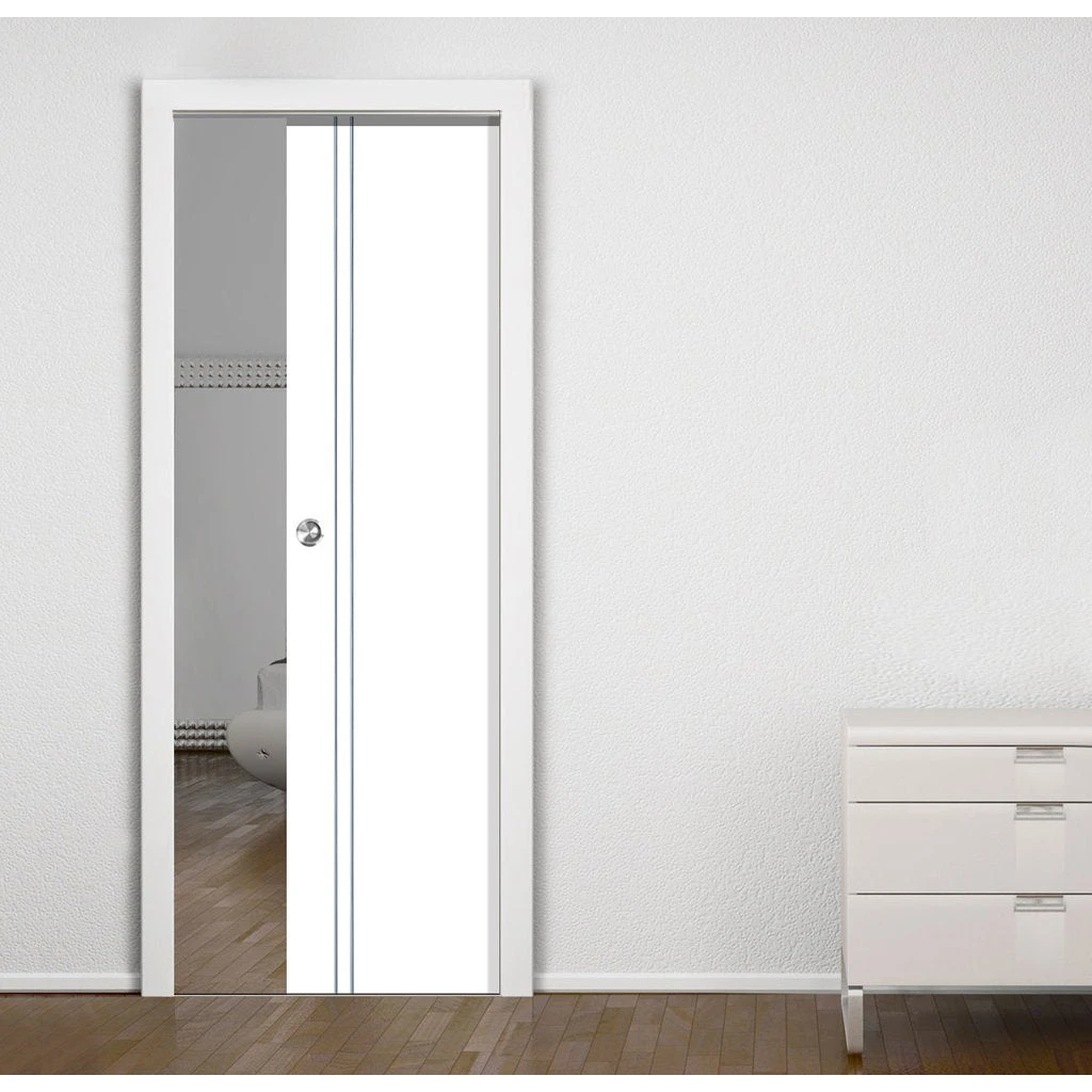 Sierra Blanco Evokit Pocket Fire Door - 30 Minute Fire Rated - White Painted 1 Sierra Blanco Evokit Pocket Fire Door - 30 Minute Fire Rated - White Painted