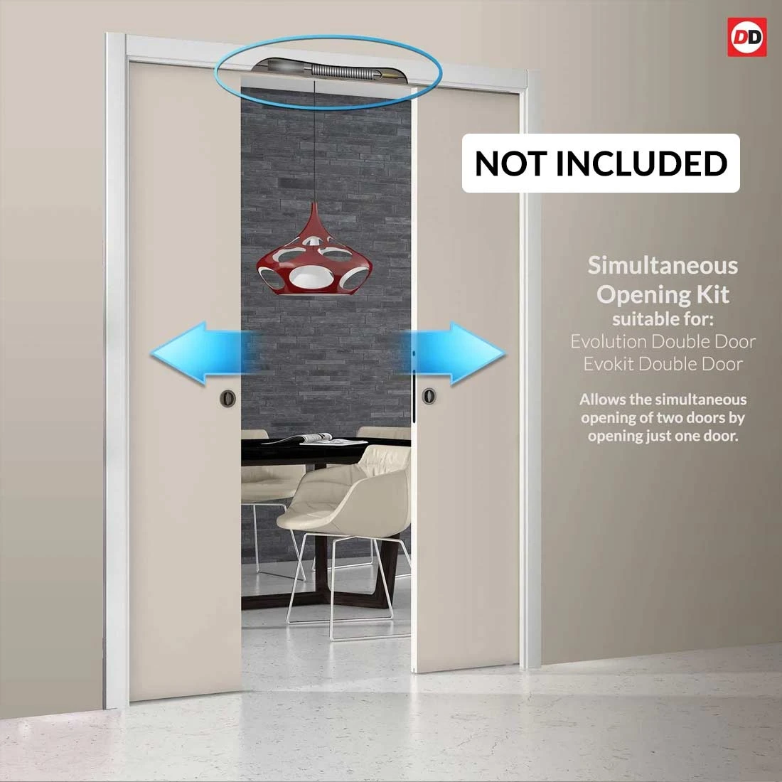Laminate Montreal Black Double Evokit Pocket Doors - Prefinished 8 Laminate Montreal Black Double Evokit Pocket Doors - Prefinished - Image 8
