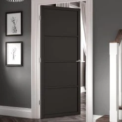 Soho 4 Panel Black Primed Internal Door
