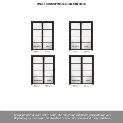 ThruEasi Room Divider - Soho 4 Pane Black Primed Clear Glass Unfinished Door With Single Side 9 ThruEasi Room Divider - Soho 4 Pane Black Primed Clear Glass Unfinished Door With Single Side -LPD Door soho glazed door black interior door modern design driectdoors a SOHBLA30 THRT1
