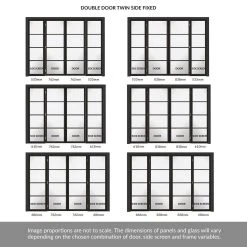 ThruEasi Room Divider - Soho 4 Pane Black Primed Clear Glass Unfinished Double Doors With Double Sides 8 ThruEasi Room Divider - Soho 4 Pane Black Primed Clear Glass Unfinished Double Doors With Double Sides -LPD Door soho glazed door design directdoors directdoors SOHBLA30 THRT11