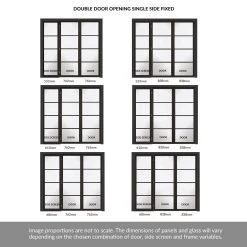 ThruEasi Room Divider - Soho 4 Pane Black Primed Clear Glass Unfinished Double Doors With Single Side 7 ThruEasi Room Divider - Soho 4 Pane Black Primed Clear Glass Unfinished Double Doors With Single Side -LPD Door soho glazed doors directdoors room divider aa SOHBLA30 THRT6