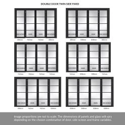 ThruEasi Room Divider - Soho 4 Pane Charcoal Clear Glass - Prefinished Double Doors With Double Sides 8 ThruEasi Room Divider - Soho 4 Pane Charcoal Clear Glass - Prefinished Double Doors With Double Sides -LPD Door soho glazed doors interior doors modern design SOHDCG30 THRT13