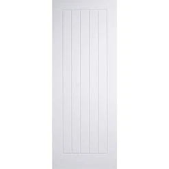 Mexicano Internal Door Pair - White Primed -LPD Door solid door white primed mexicano lpd main3