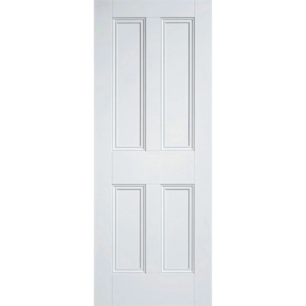 Nostalgia 4 Panel Internal Door - Raised Mouldings - White Primed 2 Nostalgia 4 Panel Internal Door - Raised Mouldings - White Primed - Image 2