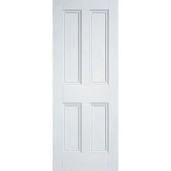 Nostalgia 4 Panel Internal Door Pair - Raised Mouldings - White Primed -LPD Door solid door white primed nostalgia 4p main1