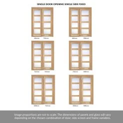 ThruEasi Room Divider - Contemporary Oak Door Frosted Glass Prefinished Door With Single Side -LPD Door thrueasi contemporary frosted glass prefinished directdoors 1d 1s PFOSHAKERFG30 THRT1