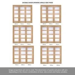 ThruEasi Room Divider - Contemporary Oak Double Doors Frosted Glass Prefinished Double Doors With Single Side -LPD Door thrueasi contemporary frosted glass prefinished directdoors 2d 1s PFOSHAKERFG30 THRT6